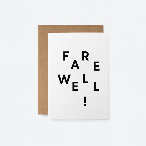 Farewell - Goodbye greeting card