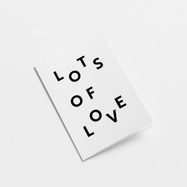 Lots of love - Greeting card