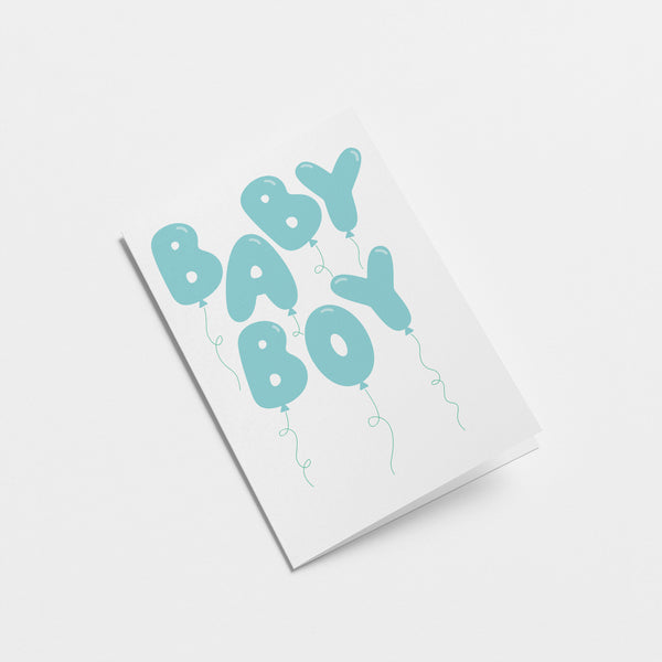 Baby Boy - Birthday greeting card