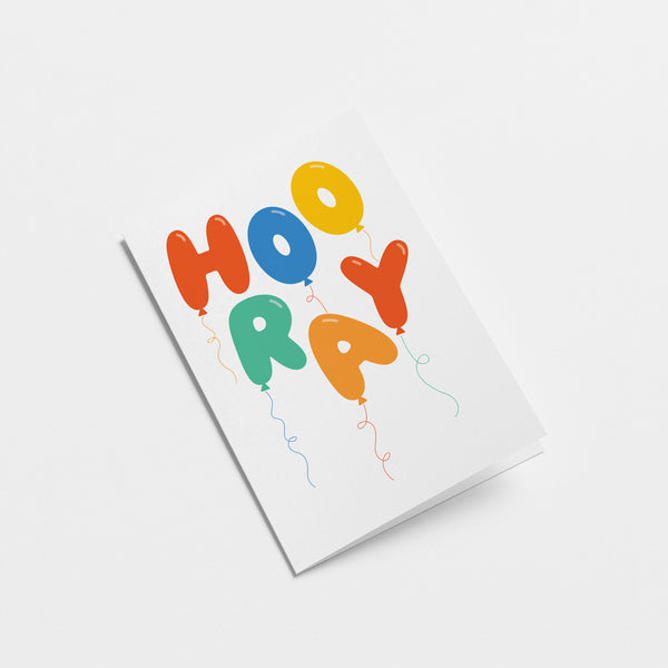 Hooray - Birthday greeting card