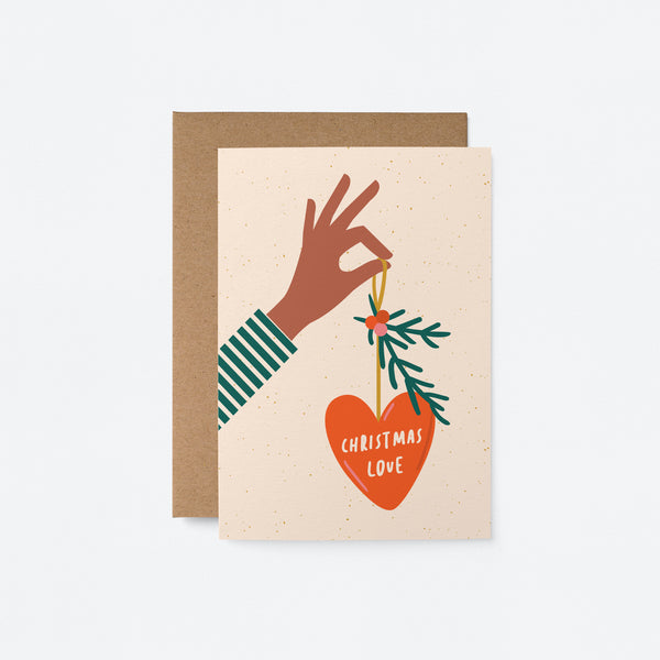 Christmas Love - Seasonal Greeting Card - Holiday Card