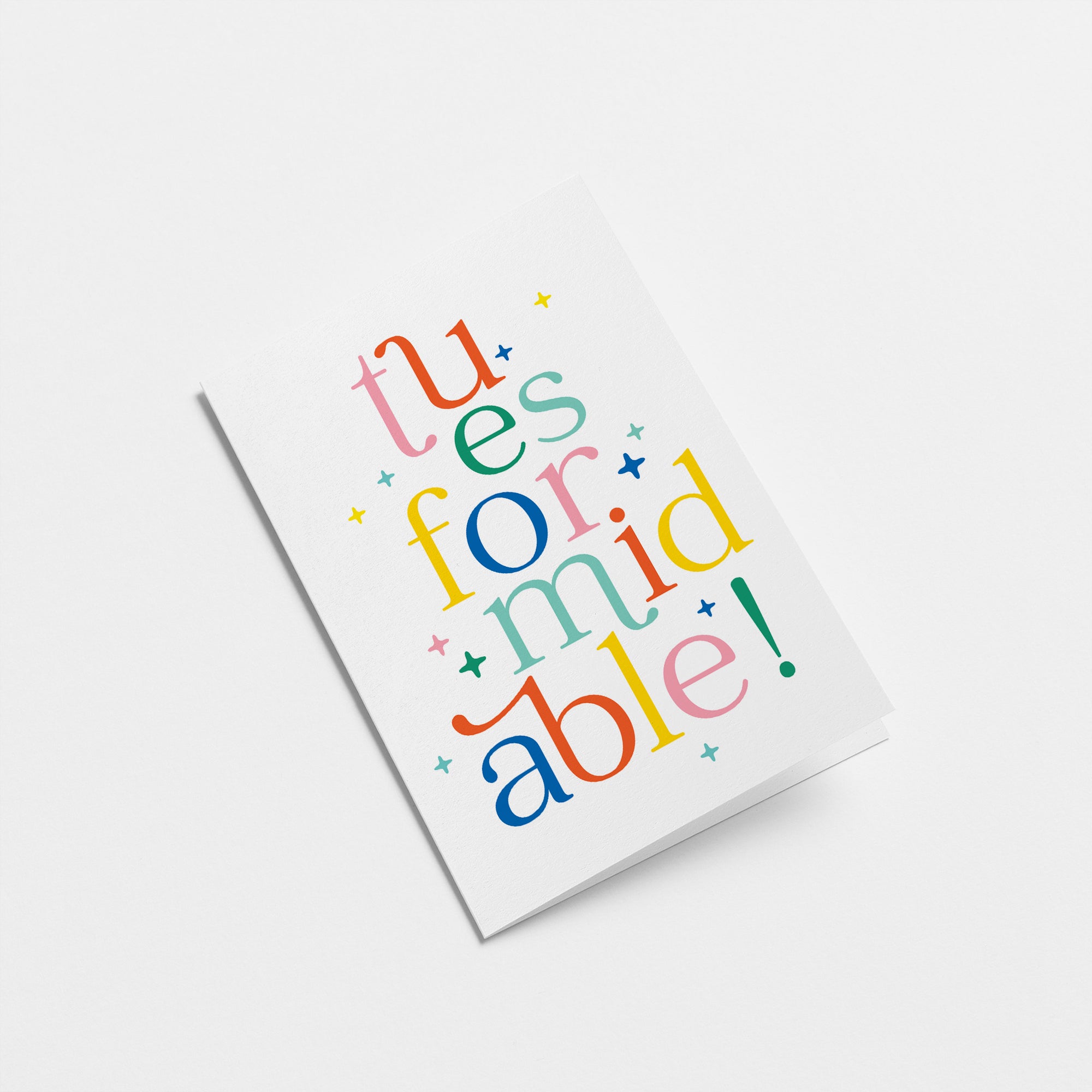 french greeting card with a colorful text of Tu es formidable  Edit alt text