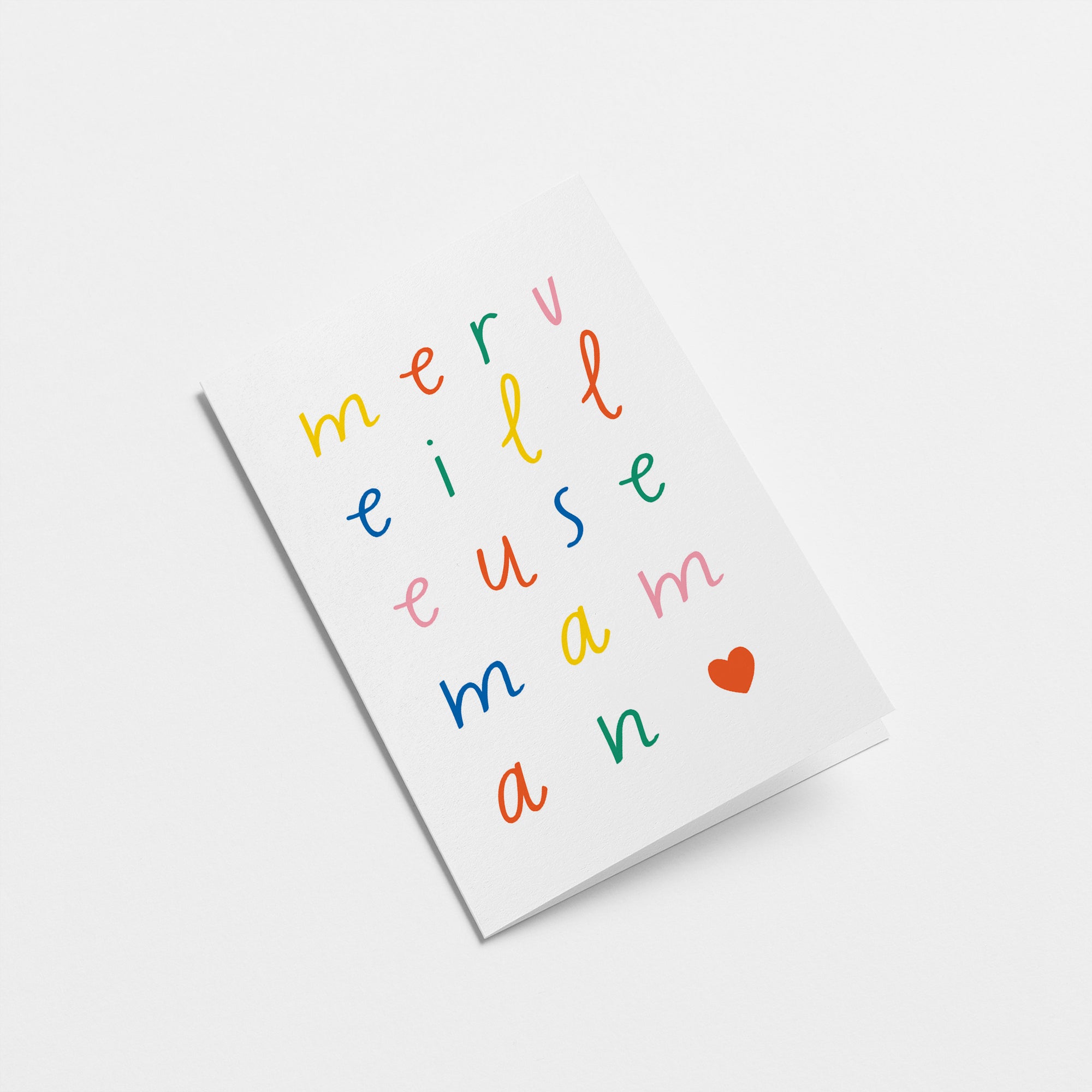 french mother’s day card with a colorful text of Merveilleuse maman  Edit alt text