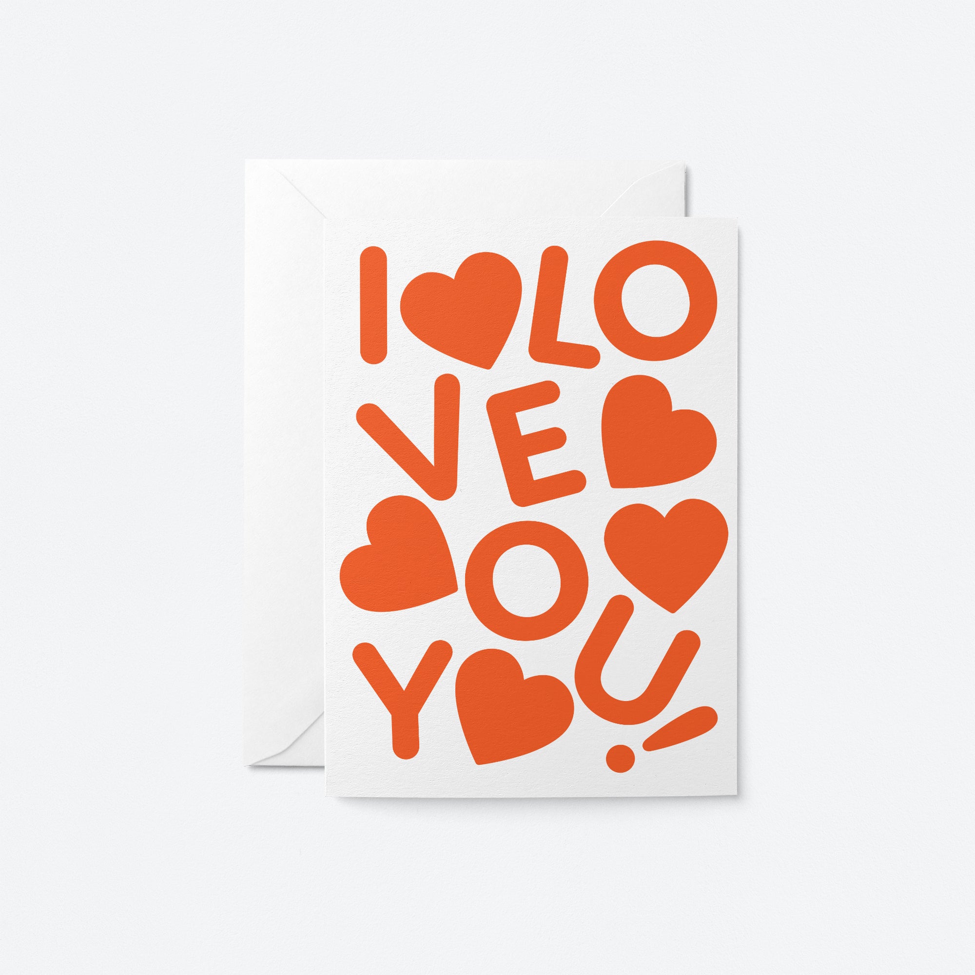 I love you - Greeting card