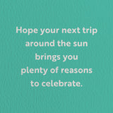 Around the sun - Birthday greeting card