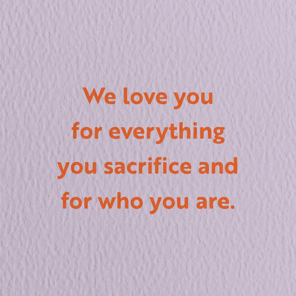 We love you - Mother's Day greeting card